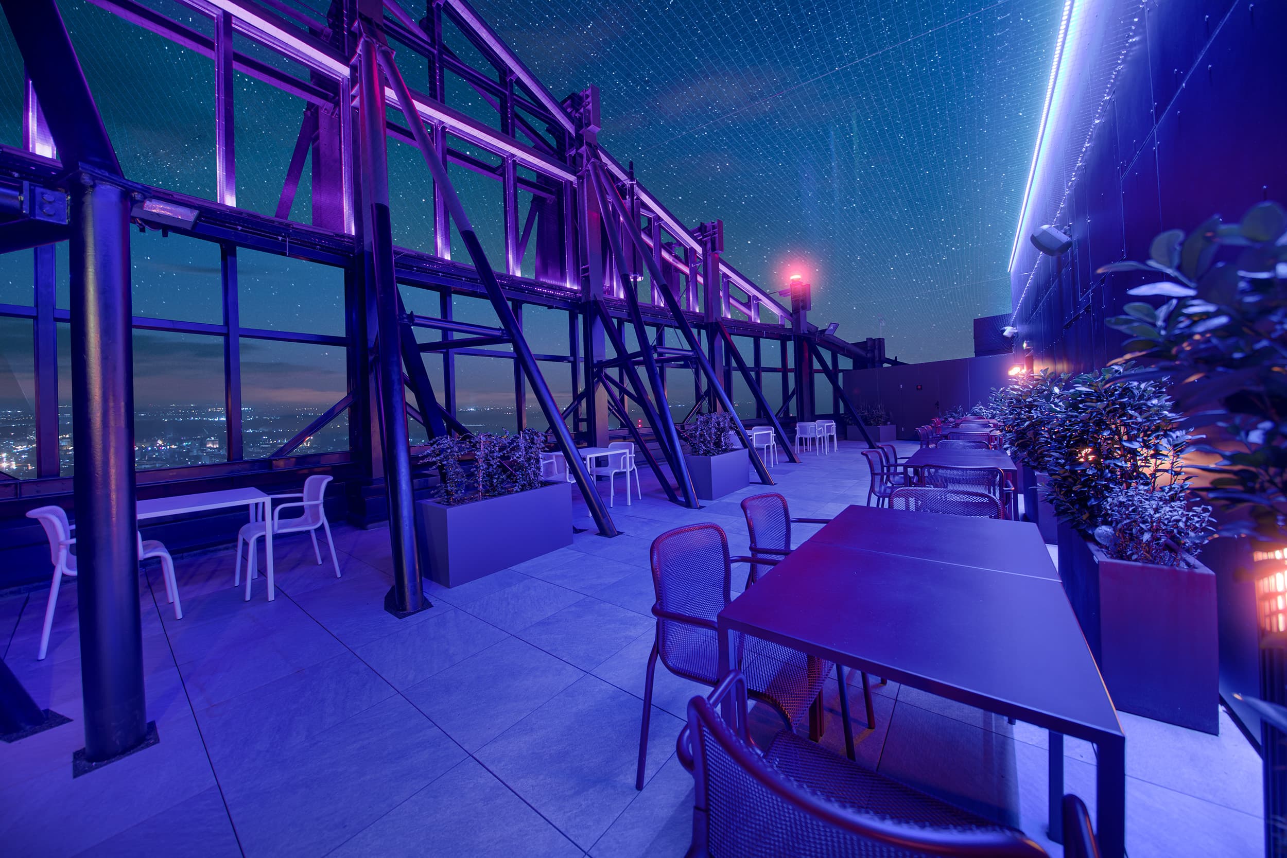 Panorama Wrocławia z 49. piętra Sky Tower